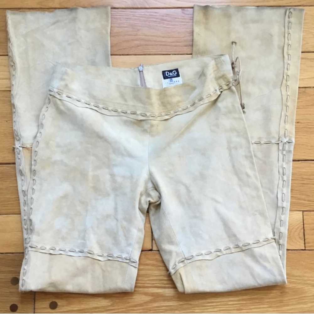 Dolce and Gabbana leather trousers